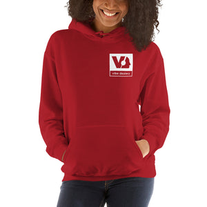 Vibe Dealerz Red Hooded Sweatshirt (unisex)